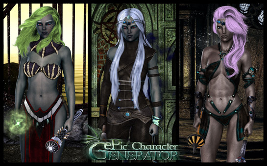 Скриншот из ePic Character Generator - Season #2: Female Drow Spellcaster