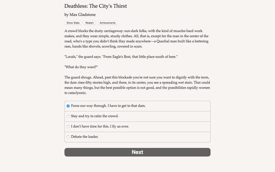 Deathless: The City's Thirstfor windows and Linux 1