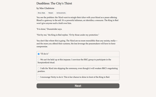 Deathless: The City's Thirst recommended requirements