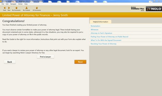 Quicken WillMaker Plus 2016 game for windows Pc 1