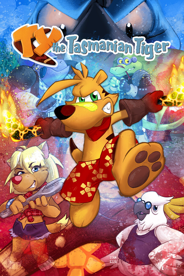 Steam portrait for TY the Tasmanian Tiger.