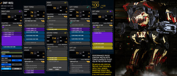 скриншот MechWarrior Online - Assault 'Mech Performance Steam Pack 4