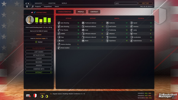 Скриншот из Pro Basketball Manager 2016 - US Edition