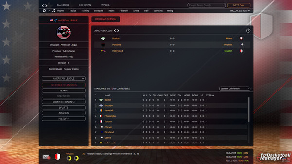 Скриншот из Pro Basketball Manager 2016 - US Edition
