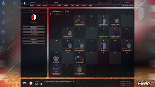 Скриншот из Pro Basketball Manager 2016 - US Edition