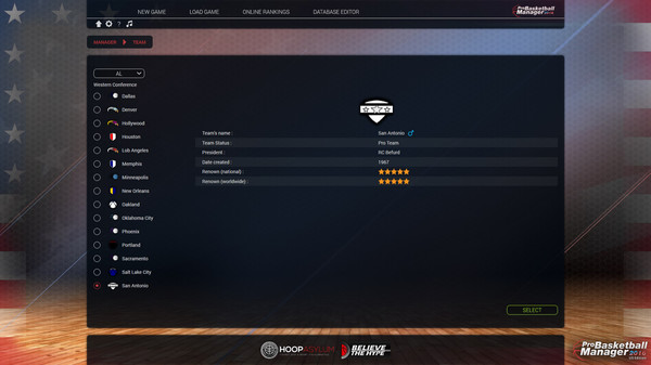 Pro Basketball Manager 2016 - US Edition game for Linux 1