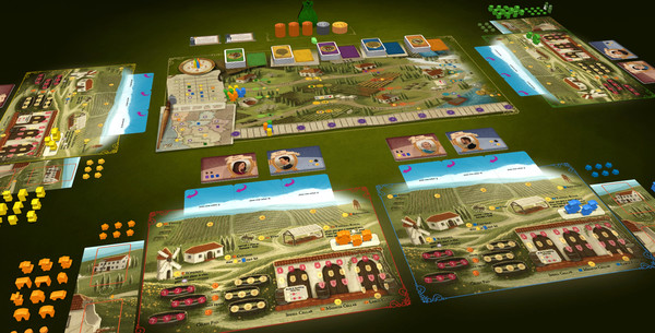 Скриншот из Tabletopia - Tuscany: Essential Edition
