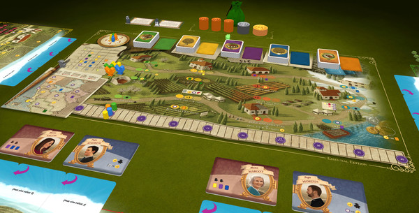 Скриншот из Tabletopia - Tuscany: Essential Edition