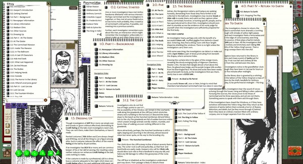 Скриншот из Fantasy Grounds - Call of Cthulhu: Fatal Experiments