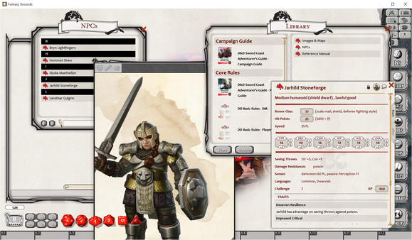 Скриншот из Fantasy Grounds - D&D Sword Coast Adventurer's Guide