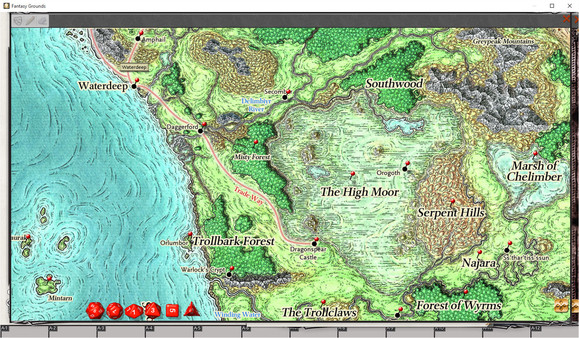 Скриншот из Fantasy Grounds - D&D Sword Coast Adventurer's Guide