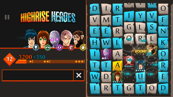 Скриншот из Highrise Heroes: Word Challenge