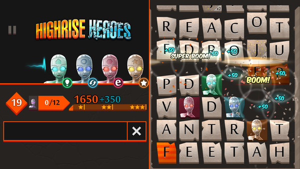 Скриншот из Highrise Heroes: Word Challenge