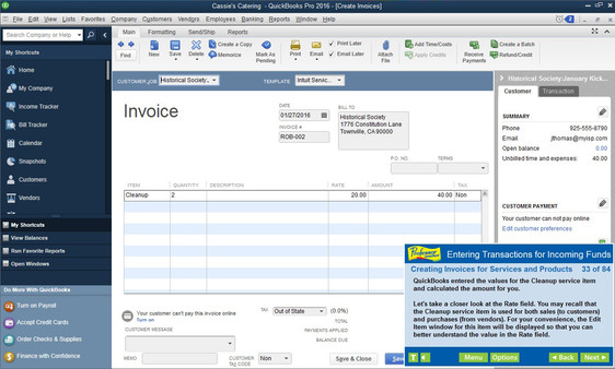 Professor Teaches QuickBooks 2016 Steam