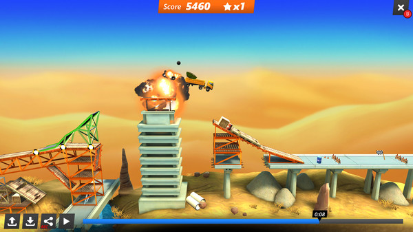 Скриншот из Bridge Constructor Stunts