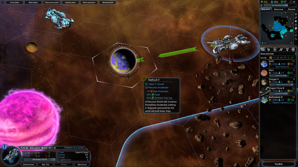 Скриншот из Galactic Civilizations III - Precursor Worlds DLC