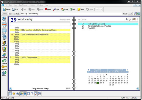 Скриншот из AnyTime Organizer Standard 15