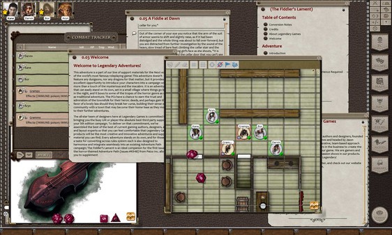 Скриншот из Fantasy Grounds - 5E: The Fiddler's Lament
