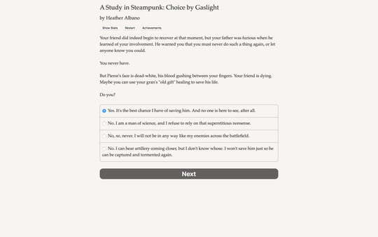 A Study in Steampunk: Choice by Gaslightfor windows and Linux 1