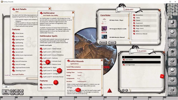 Скриншот из Fantasy Grounds - D&D Dungeon Master's Guide