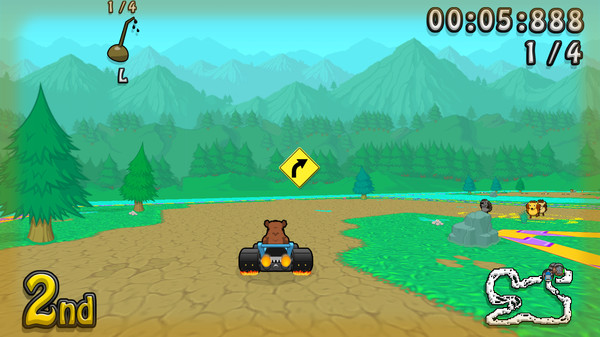 Скриншот из Wacky Wheels HD