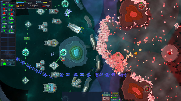 Particle Fleet: Emergence game for Linux 1