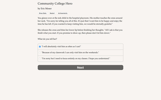 Community College Hero: Trial by Fire minimum requirements