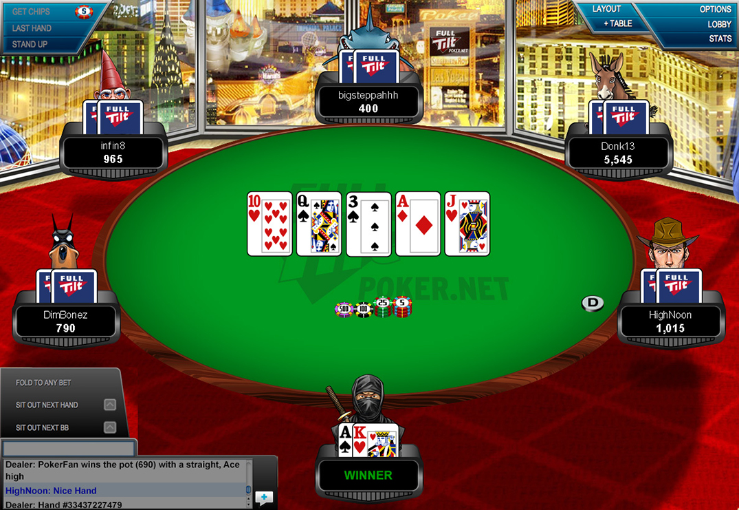 Full tilt poker online, free