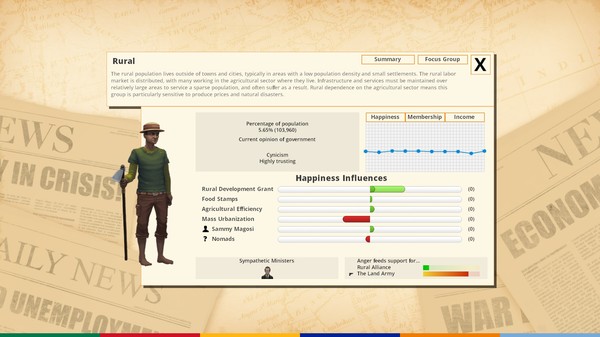 Democracy 3 Africa screenshot