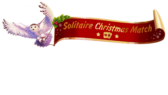 Solitaire Christmas. Match 2 Cards Logo