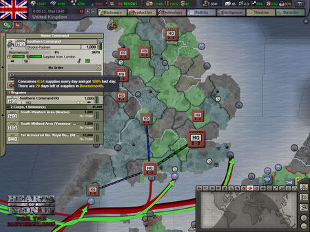 Скриншот из Hearts of Iron III: For the Motherland