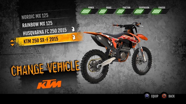 Скриншот из MX vs. ATV Supercross Encore - 2015 KTM 250 SX-F MX