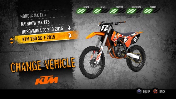Скриншот из MX vs. ATV Supercross Encore - 2015 KTM 250 SX-F MX