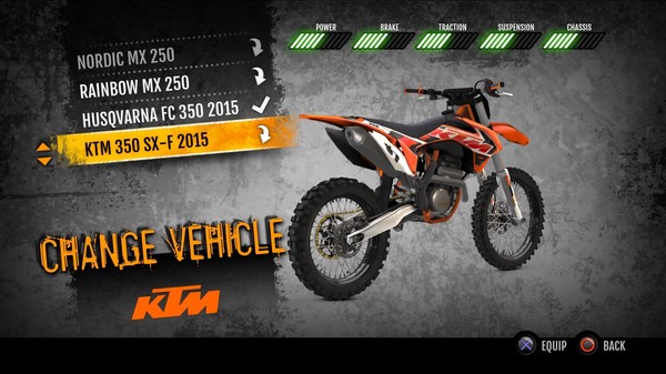 Скриншот из MX vs. ATV Supercross Encore - 2015 KTM 350 SX-F MX