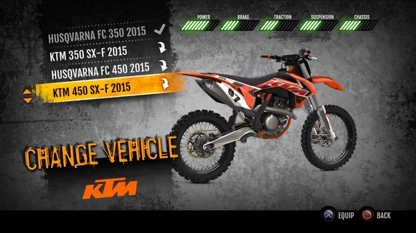 Скриншот из MX vs. ATV Supercross Encore - 2015 KTM 450 SX-F MX