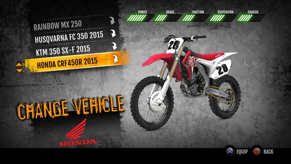 Скриншот из MX vs. ATV Supercross Encore - 2015 Honda CRF450R MX