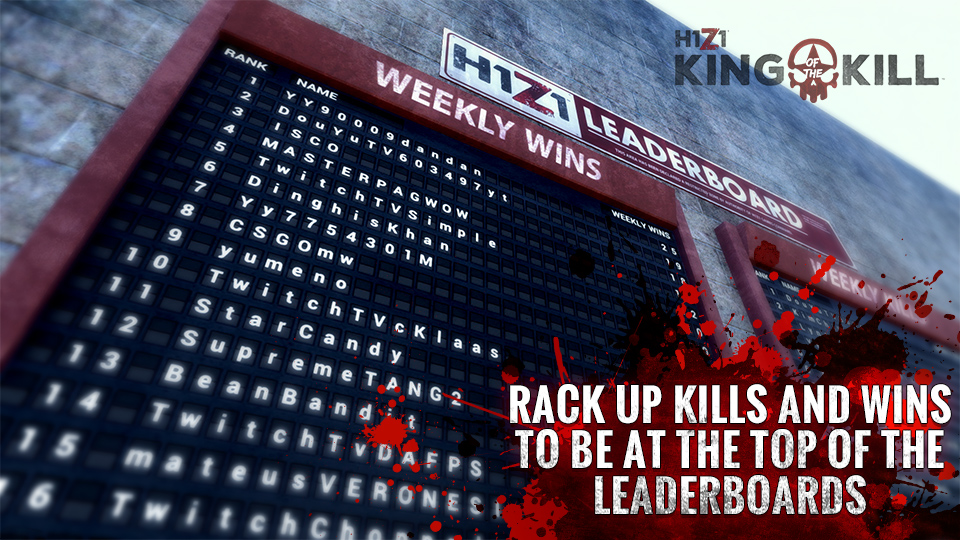 h1z1 king of the kill leaderboard