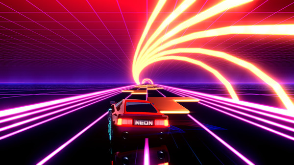 Neon Drive game for Linux 1
