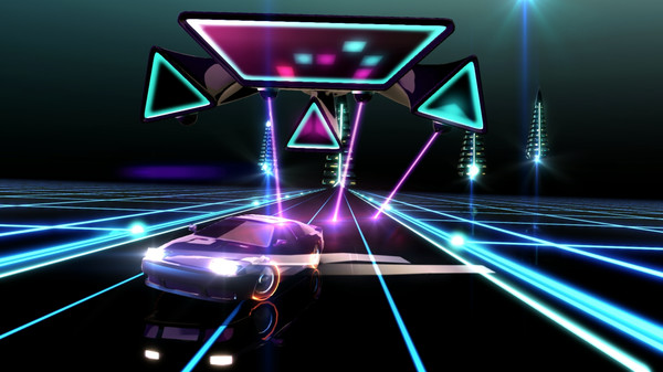 neon drive game bye