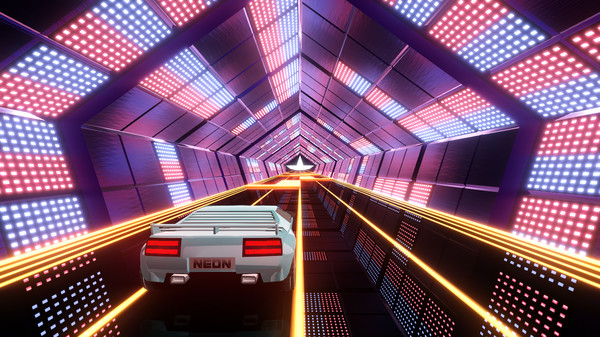 Скриншот из Neon Drive