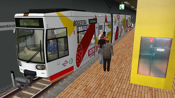 Скриншот из OMSI 2 Add-on Strassenbahn Essen⁄Gelsenkirchen