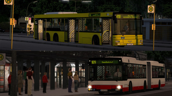 Скриншот из OMSI 2 Add-On MAN Stadtbusfamilie