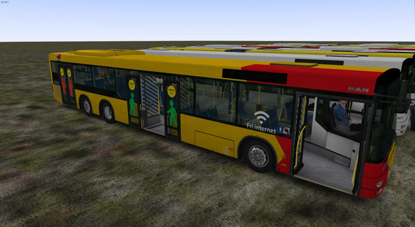 Скриншот из OMSI 2 Add-On MAN Stadtbusfamilie