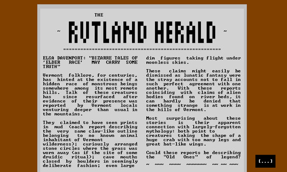 Скриншот из The Whisperer in Darkness