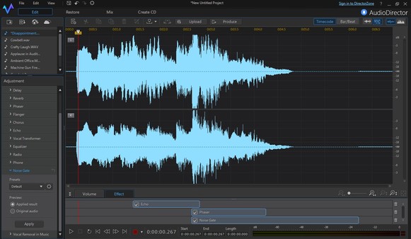 Скриншот из CyberLink AudioDirector 6