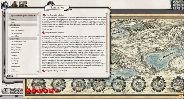 Скриншот из Fantasy Grounds - D&D Legacy of the Crystal Shard