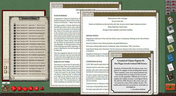 Скриншот из Fantasy Grounds - Call of Cthulhu: The House of R'lyeh