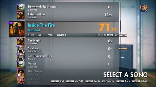 Скриншот из Rocksmith 2014 - Disturbed - Inside the Fire