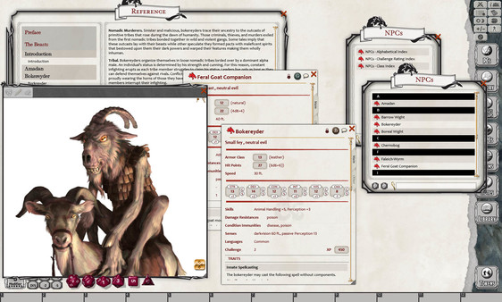 Скриншот из Fantasy Grounds - 5E: Beasts of Legend - Coldwood Codex