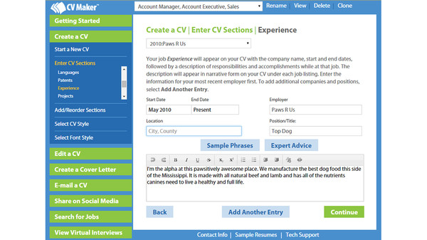 CV Maker for Windows requirements